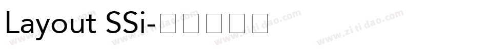 Layout SSi字体转换